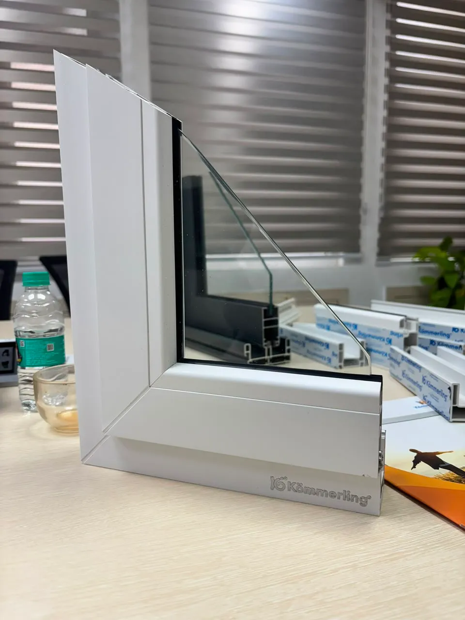 Genuine KOEMMERLING uPVC profile sample at our Lalitpur store
